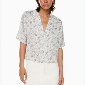Wilfred Women's Beso Satin Shirt in Ice Lvndr/Bitter Sage
